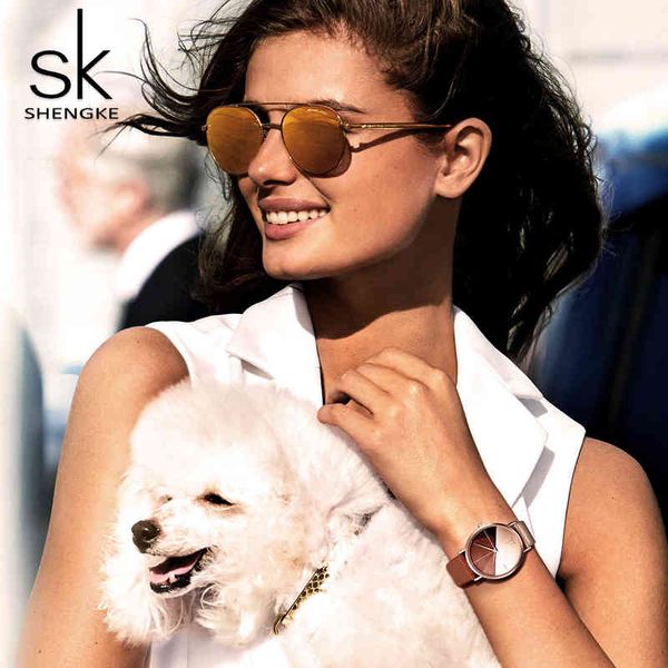 

watch creative fashion two color collision belt rose gold women's watch k0095, Slivery;golden