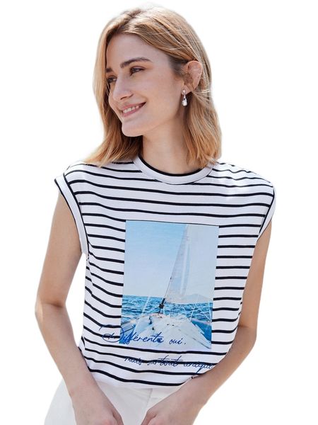 

motf premium cotton printed batwing sleeve t-shirt c3yi#, White