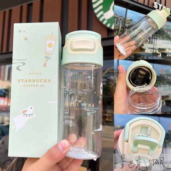

starbucks cup 520ml autumn night jade rabbit kambukka key drinking companion cup outdoor sports water cup