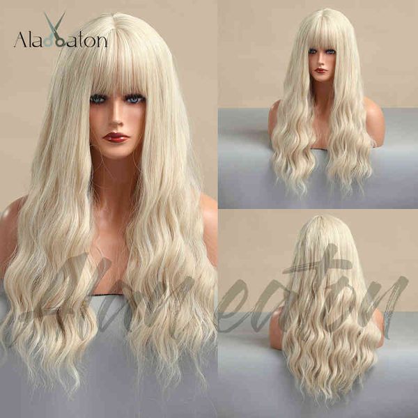 

wind fashion wig female beige qi bangs wave curly wigs 220527, Black
