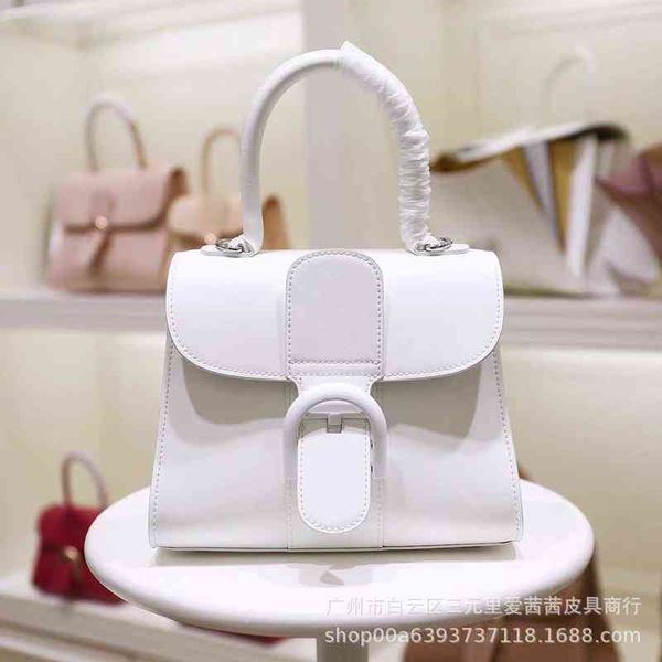 

belgian wendelwald brillant color matching box leather horseshoe buckle menger bag