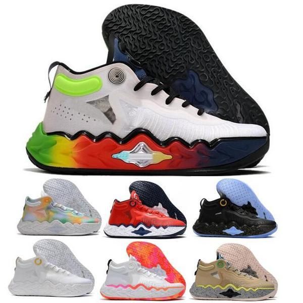 

zoom gt run mens basketball shoes sneakers ep tie dye rawdacious white multi neon black ghost hyper crimson 2022 man authentic trainers