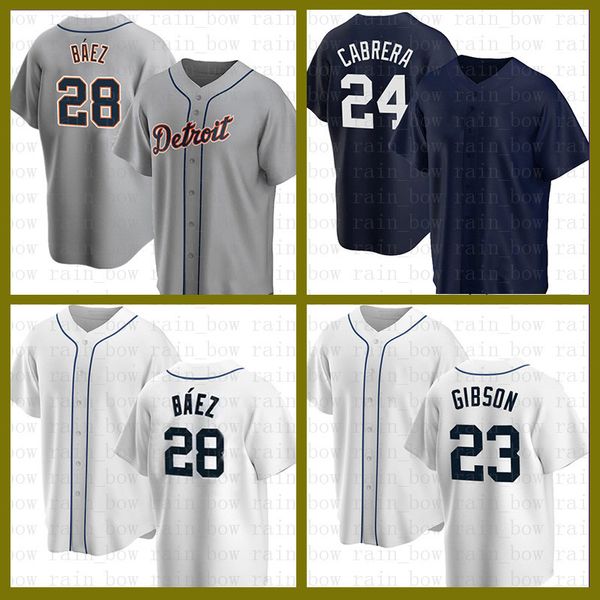 

2022 javier baez baseball jersey miguel cabrera kirk gibson tucker barnhart jacoby jones dustin garneau jake rogers jonathan schoop eric haa, Blue;black