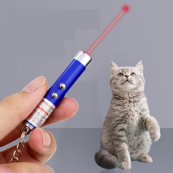 Cat Toys Funny Pet LED Laser Toy 5MW Red Dot Light 650NM Pointer Pen Interactive Stick Colore casuale
