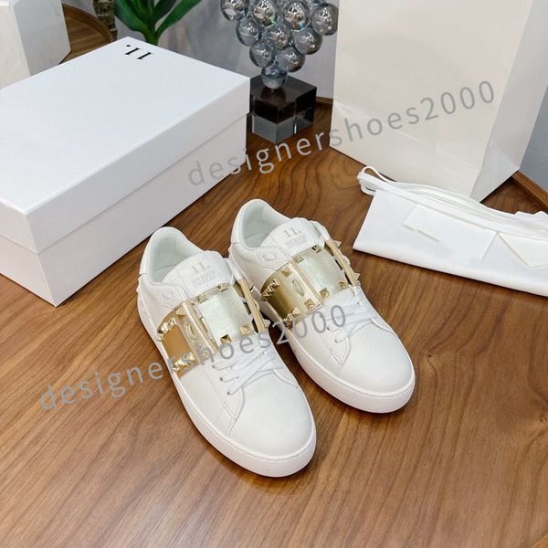 

luxury designer casual shoes red sole low flat spikes flats black blue suede silver diamond mens womens sneaker yh211109