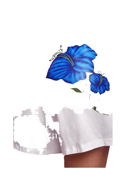 

x juan carlos anglerÃ³ tie waist floral print shorts m6vv#, White;black