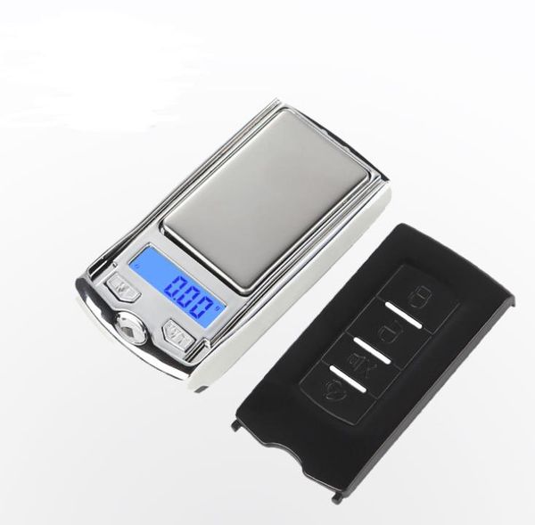 Mini Sikke için Mini Hassas Dijital Terazi Altın Elmas Takı Ağırlık Dengesi Araba Anahtarı Tasarım Ağırlıkları Elektronik Ölçekler 200g / 0.01g SN4903