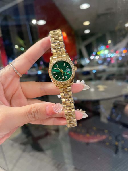 

ladies watch womens watch 28mm oyster perpetual diamond dial designer luxury watches bp factory, Slivery;brown