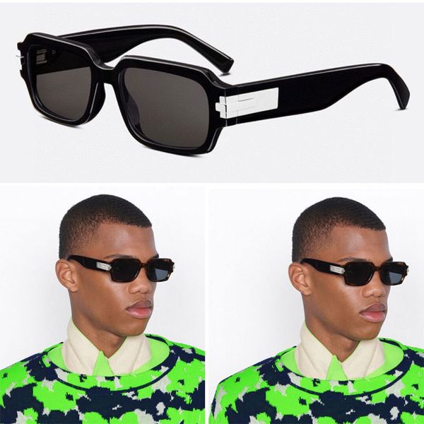 

mens designer sunglasses for mens fashion blacksuit black suit style uv protection retro plate square luxury sunglassess with case, White;black