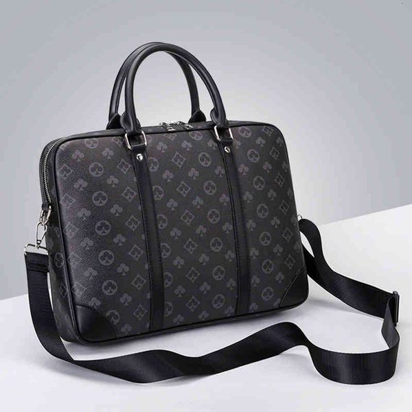 

handbags bags business men's briefcase waterproof large capacity handbag shoulder computer, Black;red