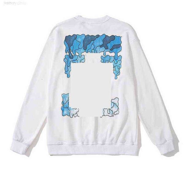 

men's t-shirts fashion offs brands sweatshirts mens hoodies ow wilard gradient dissolved water drop arrow back printing x black pullove, White;black