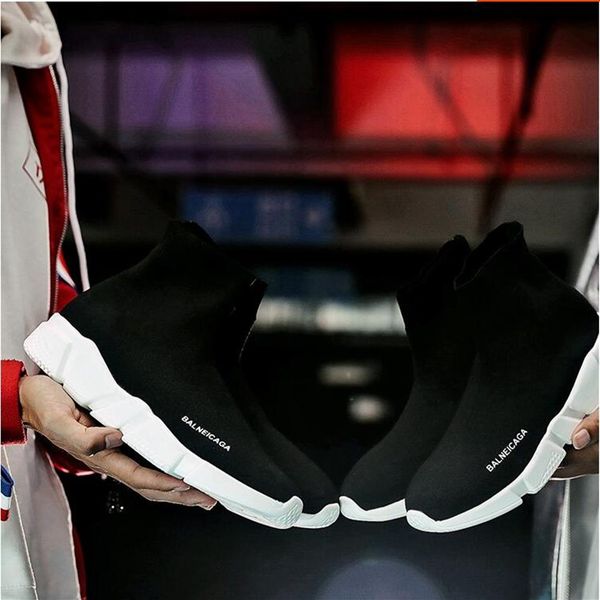 

sell new air wool knit speed trainer sneakers classic brand designer mens and womens big size shoes fashion flat sock red 254n, Black