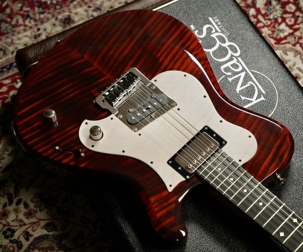 

knaggs guitars choptank trem hs t2/burgundy #378 electric guitar
