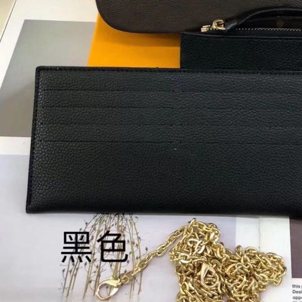 

luxurys bag multi accessories 3pcs/set women shoulder bag pochette felicie luxury handbag messenger chain strap purse clutch tote function w