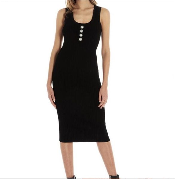 

75 2022 xl runway dress long sleeve black white prom womens clothes flora print crew neck summer button sleeveless oulaidi