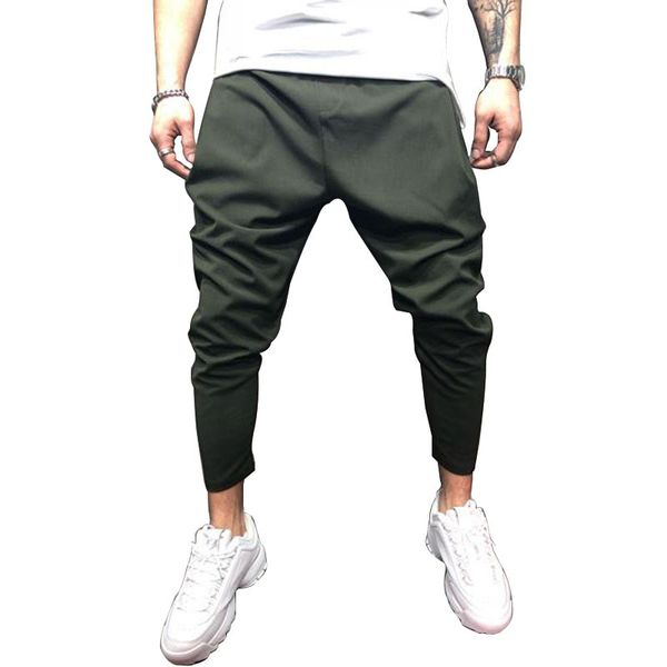 

men's pants huation 2022 fashion men joggers pencil sweatpants sportswear fitness track hip hop cool streetwear pantalon hombre, Black