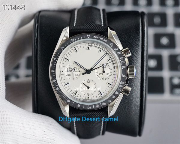 

men's watches 42mm 300m 600m moon landing manual chain watch 316l vs factory made 1863 movement sapphire fashion diving moon wristwatch, Slivery;brown