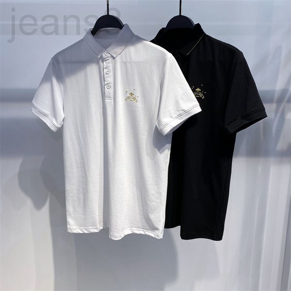 

men's polos designer 2021 summer new polo shirt fashion bee embroidery solid color short sleeve business trend bwdbb2a86 atue, White;black