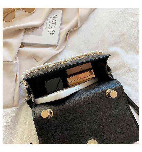

trunk small bags female crossbody shoulder female texture pearl chain handbags version single small bag square women long wallet purse