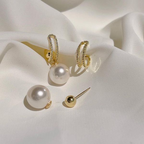 Pendente Lampadario Design Gioielleria di moda Orecchini di perle di zircone multiuso Elegante Lavoro quotidiano da donna Centinaia di accessori coordinati