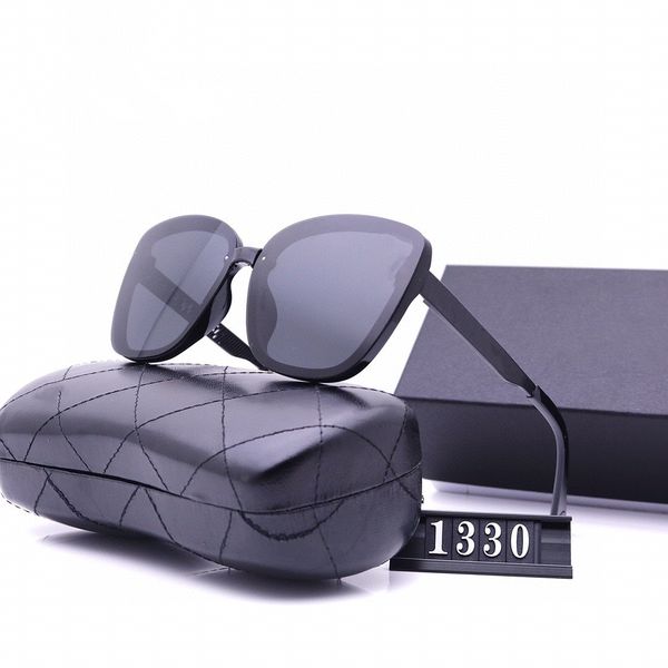 

luxury sunglasses polaroid lens designer womens mens goggle senior eyewear for women eyeglasses frame vintage metal sun glasses with box 133, White;black