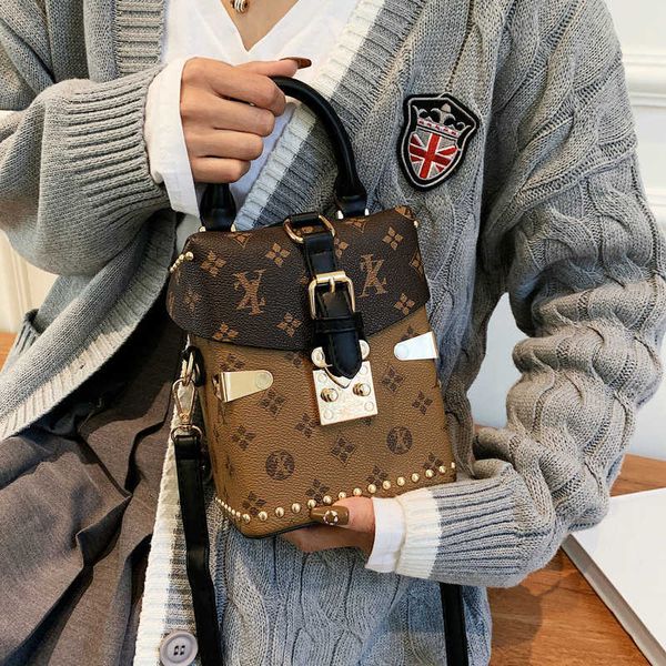 

luxury brand box desing crossbody bags for women 2022 trendy pu leather mini handbags and purses lady totes shoulder side bag