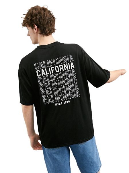 

men letter graphic tee b0ci#, White;black