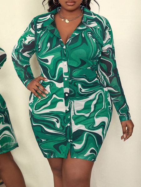 

sxy plus all over print mesh bodycon dress o6tv#, Black