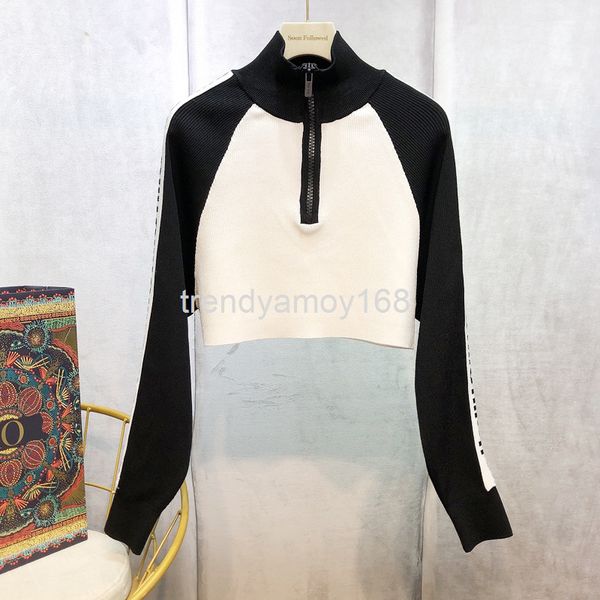 

women's knits & tees summer printed black and white lettered sport shirt