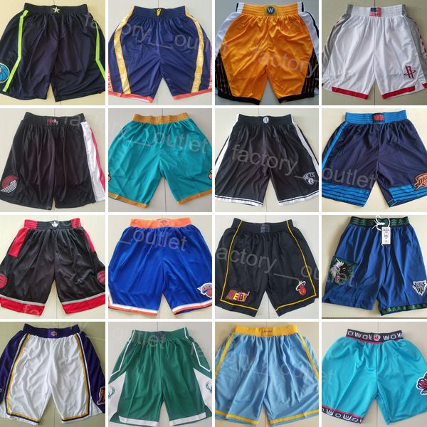 

sport basketball shorts drawstring sweatpants running wear hip pop stitched pant elastic waist short charles barkley karl malone pistol pete, Black