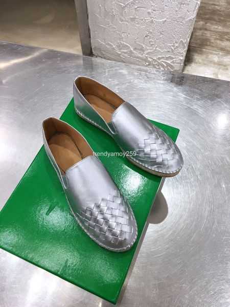 

dress shoes thick soled fisherman's shoes women's spring and autumn straw woven leather flat sole , one foot pedaling lazy y1a0, Black