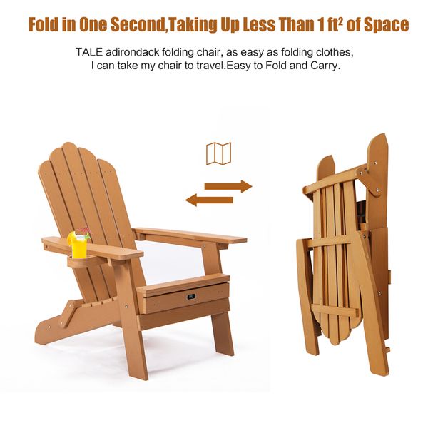 

new outdoor sets folding adirondack chair with pullout ottoman with cup holder 2022 oversized poly lumber for patio deck garden backyard
