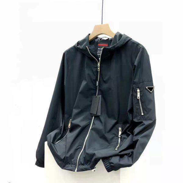 

mens jacket designer man jackets hoody spring autumn style for men women windbreaker coat long sleeves with zippers letters outwears coats s, Black;brown
