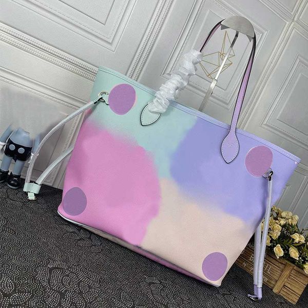 

2022 new designer shoulder bag fashion composite purse spring in the city never mm tote bags colorful leather women shopping handbag with co