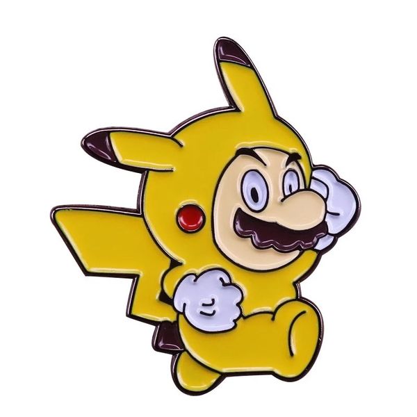

cute anime movies games hard enamel pins collect metal cartoon brooch backpack hat bag collar lapel badges women fashion jewelry s6480, Blue