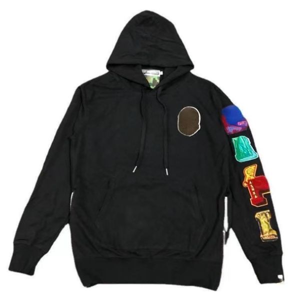 Bapes Hoodie Jacket Homens Designer Aape Mens Hoodies Bathing Ape Sweater Moletom Moda Tubarão P05C