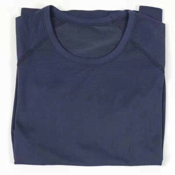 Aktif Gömlekler Tees Sports Hızlı Kuru T-Shirt Tasarımcısı Yoga Kadınlar Giyim Bayan Spor Salonu Tshirts Kısa Kollu Nem Şarkı Örgü Yüksek Elastik Fitness Solid Oxt4umlo