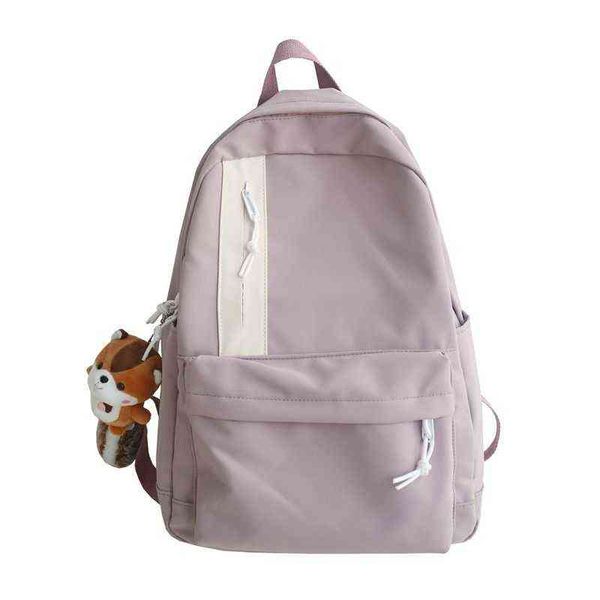 

backpack nylon school bags for teenage girls women middle student schoolbag campus bookbags new 220628