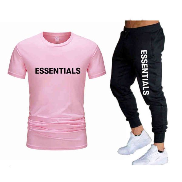 

50% discount bagssleeve summer short casual cotton thin essentials printed loose t-shirt long pants suit men's clothing, White;black