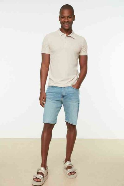 

trendyol men's textured collar t-shirt tmnss20po0002 t220517, White;black