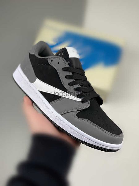 

shoes mens leisure fragments x jumpman 1s low black/grey/white low-culture casual sports basketball black grey