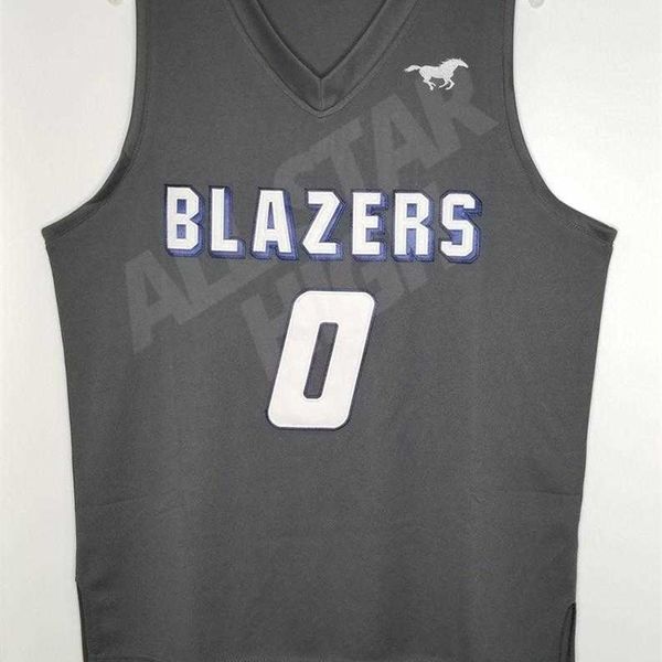 SJZL98 # 0 Bronny James Lisesi Basketbol Forması Gerileme Özel Retro Spor Fan Giyim Herhangi Bir Adı ve Numarayı Özelleştir