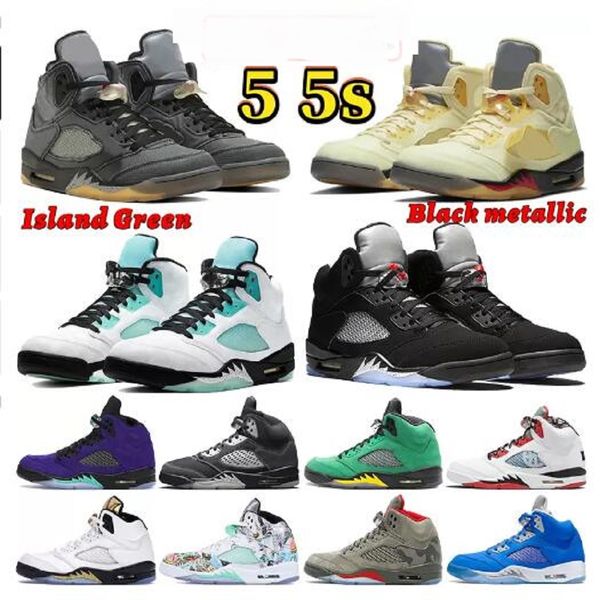 

5s men basketball shoes stealth 2.0 oreo fire raging red jade horizon blue bird sail racer blue metallic green bean anthracite alternate bel