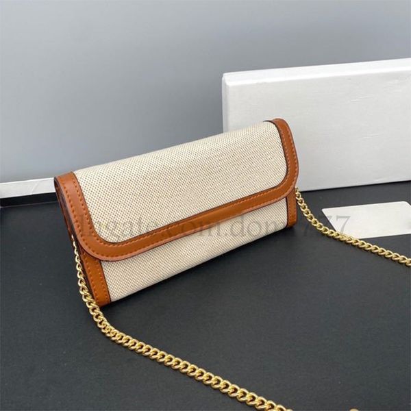 

fashion women's chain canvas shoulder bag with gold buckle wallet phone pouch 19x10.5x3.5cm, Red;black