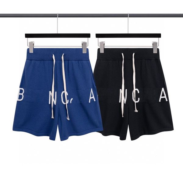 

mens womens designer shorts summer fashion streetwear iceland silk knitting swimwear print board beach shorts lovers blue black letters size, White;black