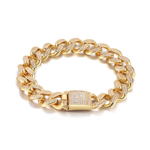 

power gold plated hip hop dign iced out big cuban link charms for making jewelry/ men/charm bracelet, Golden;silver