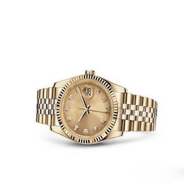 

luxury brand women watch lady size 26mm date girl sapphire glass wristwatch 2813 movement automatic mechanical movement246c, Slivery;brown