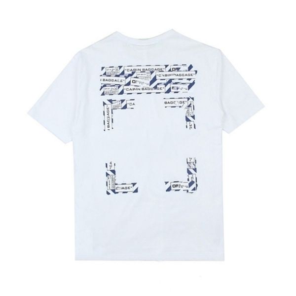 

offs fashion luxury mens brand t shirts designers high-quality t-shirt cotton loose arrow badge original bags women tees casual sport black, White;black