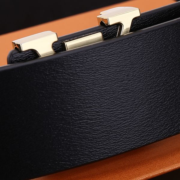 

l smooth buckle genuine leather ladies jeans men designers belts classic fashion luxury casual letter womens mens leather belt carry with gi, Black;brown