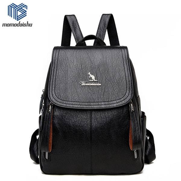 

women backpack leather backpacks female designer backpack for girls school bag travel bagpack ladies sac a dos 220713